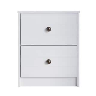 CraftPorch Clean-Lines Minimalist 2-Drawer Nightstand