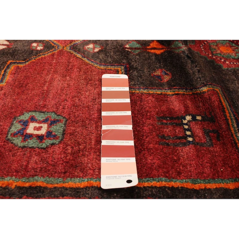 ECARPETGALLERY Hand-knotted Anadol Red Wool Rug - 3'7 x 9'0