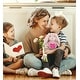 preview thumbnail 4 of 3, DolliBu Mother’s Day Super Soft Plush Baby Pink Rabbit With Pink Heart - 8 inches