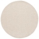 preview thumbnail 13 of 13, SAFAVIEH Handmade Textural Jordis Contemporary Wool Rug 6' Round - Ivory - Round
