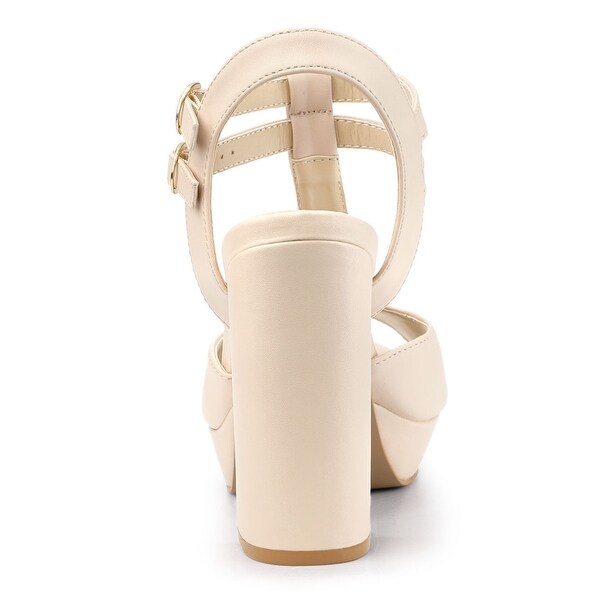 strappy closed toe block heels