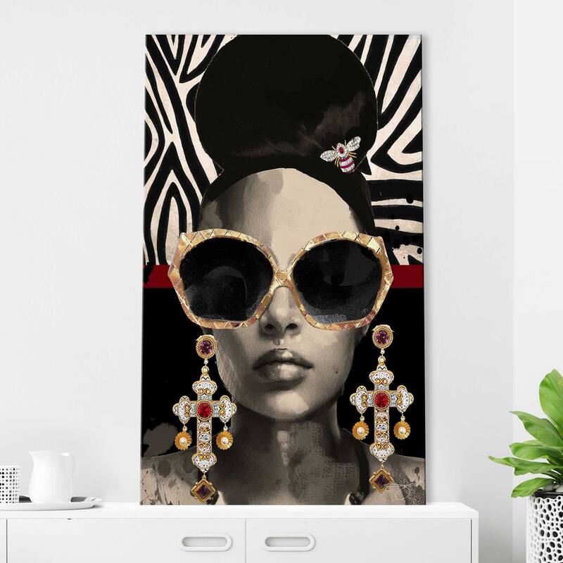 "Afrique Model 4" by Jodi Print on Canvas