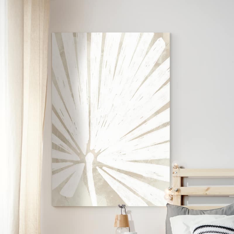 Linen Tropical Silhouette IV -Premium Gallery Wrapped Canvas