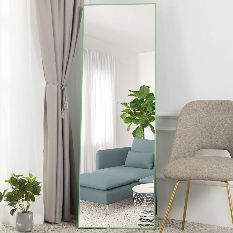 Dovelina Modern Full Length Floor Mirror - Freestanding Vanity Mirror for Bathroom or Living Space