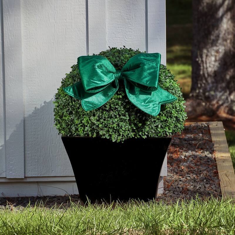 24" Outdoor Velvet Uv Bow