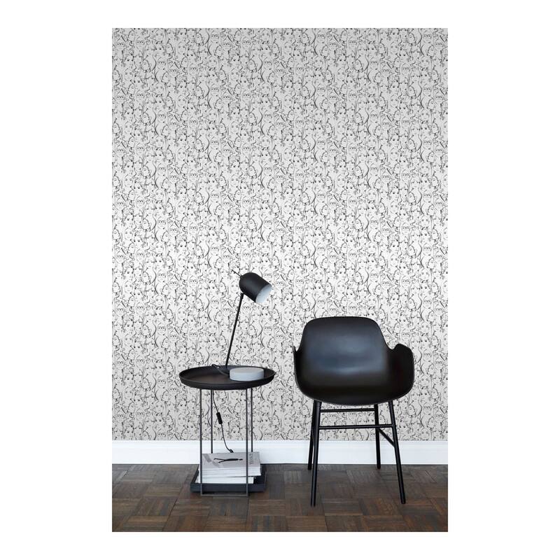 ESTA Home Buckley Off-White Face Collage Wallpaper - 20.5 x 396 x 0.025