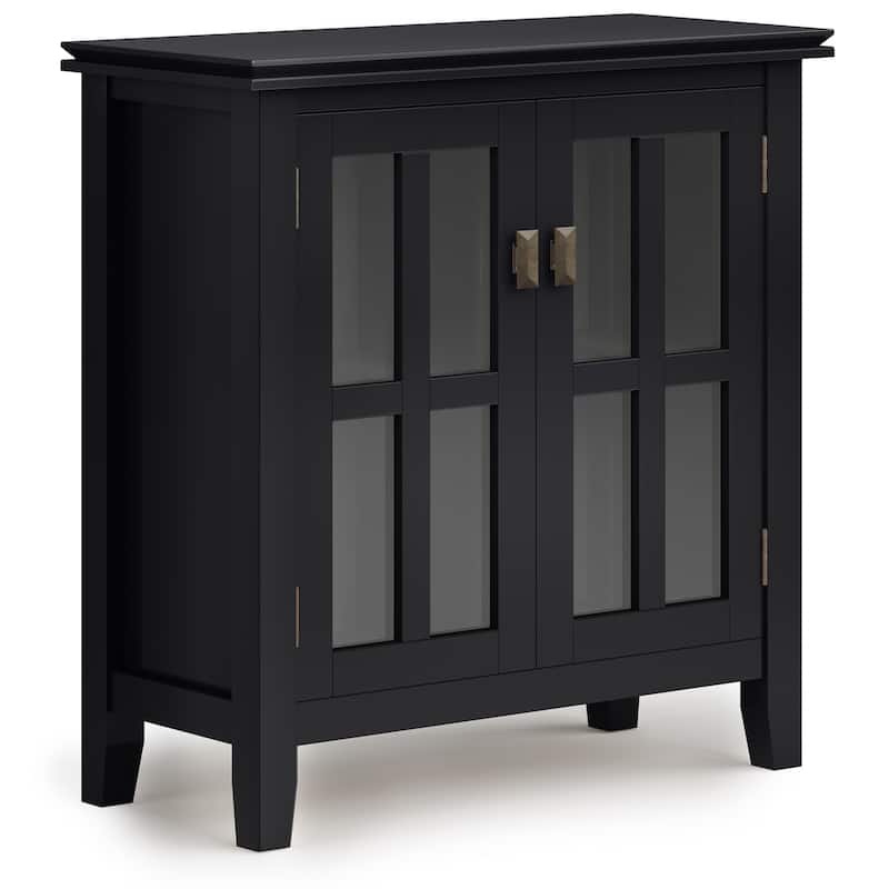 WYNDENHALL Stratford SOLID WOOD 30 inch Wide Low Storage Cabinet - 30"w x 14"d x 31" h