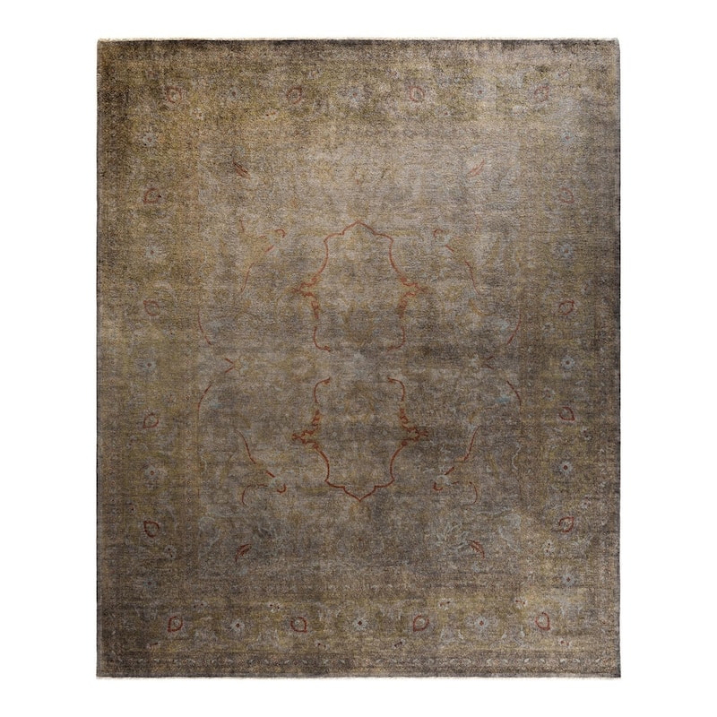 Contemporary Overdyed Wool Hand Knotted Area Rug - 8' 1" x 10' 0"
