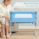 preview thumbnail 28 of 39, Travel Portable Baby Bed Side Sleeper Bassinet Crib with Carrying Bag - 38" x 19.5"-27.5" x 26.5"-34" (L x W x H)