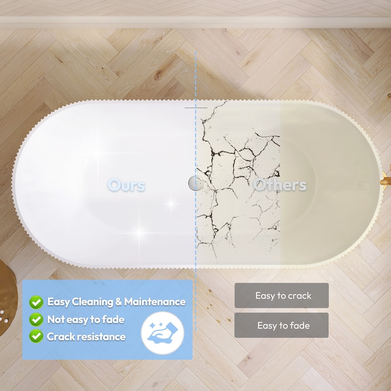 Linyi Freestanding Acrylic Soaking Bathtub