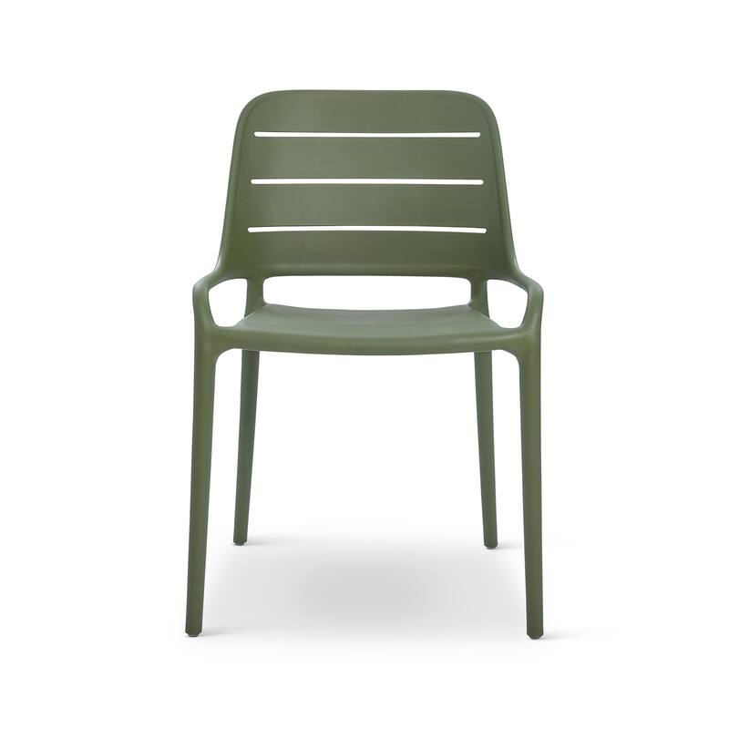 Jasper Outdoor Stacking Chair (Set of 4) - Army Green