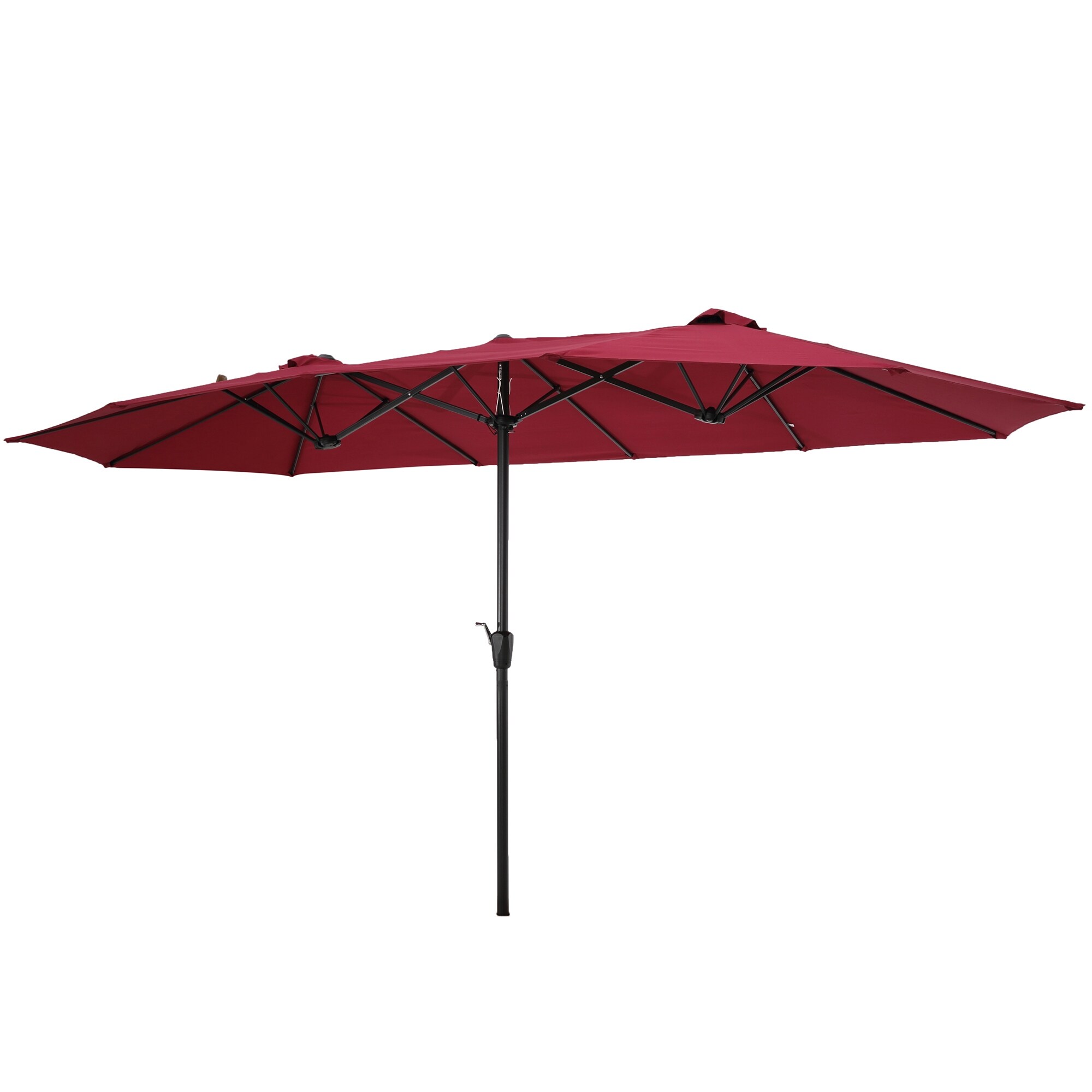 acrylic patio umbrella Fiberbuilt Acrylic Market Push Up Umbrella's