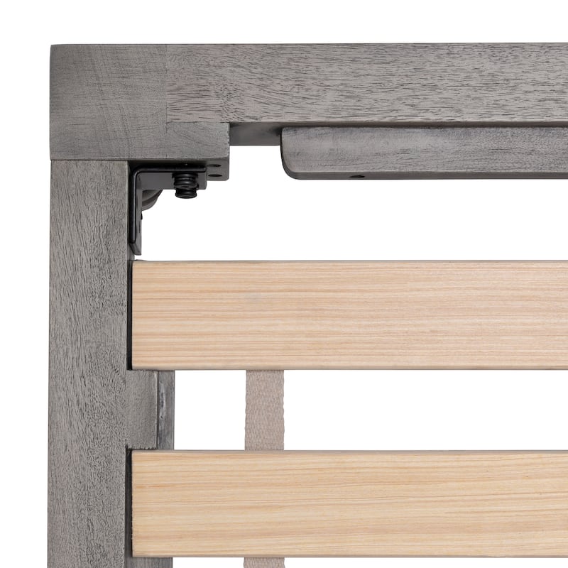 MH London Rhonda Solid Mango Wood Platform Bed