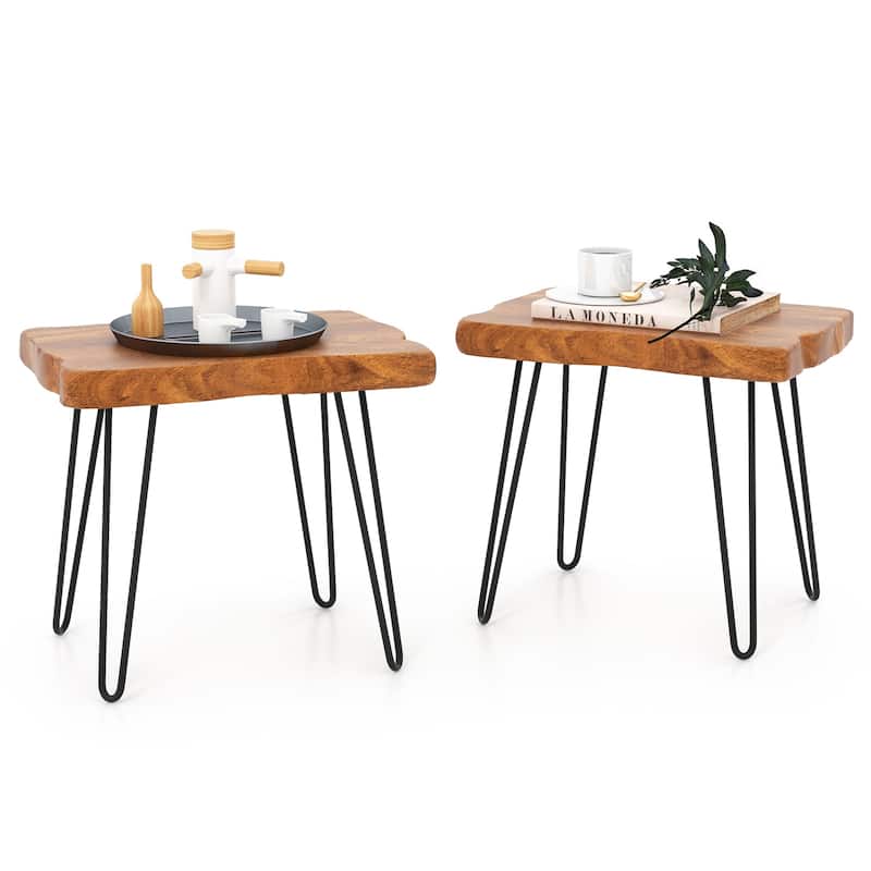 Reclaimed Recycled Teak Wood End Table