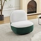 preview thumbnail 4 of 39, Chenille Color Blocking Swivel Chair