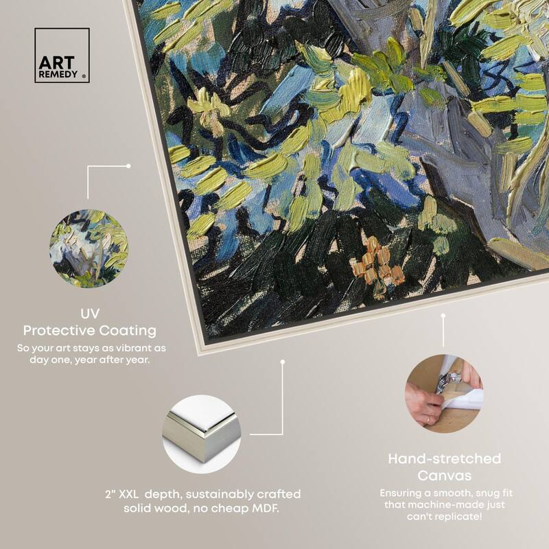Blossoming Acacia Branches 1890 Canvas by Art Remedy