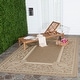preview thumbnail 11 of 99, SAFAVIEH Courtyard Abaco Floral Border Indoor/ Outdoor Area Rug 5'3" x 7'7" - Brown/Natural