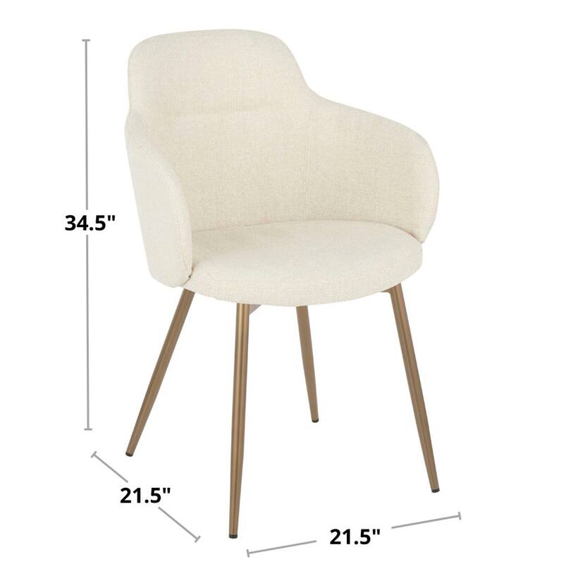 Carson Carrington Iglabo Dining/Accent Chair with Half-Lap Metal Legs (Set of 2)