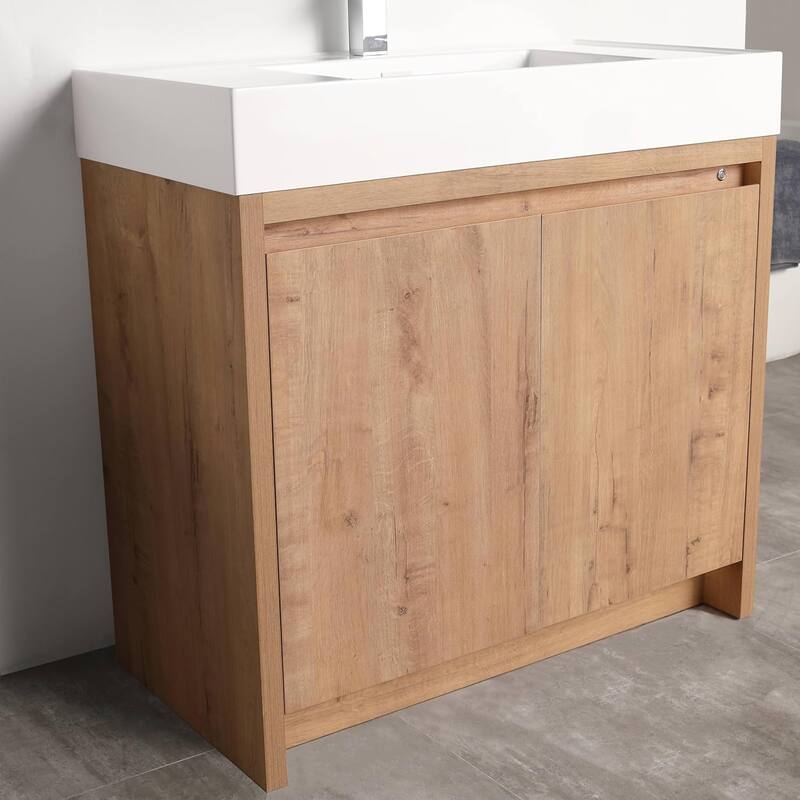 Blossom 48" All Wood Freestanding Bathroom Vanity with Acrylic Sink