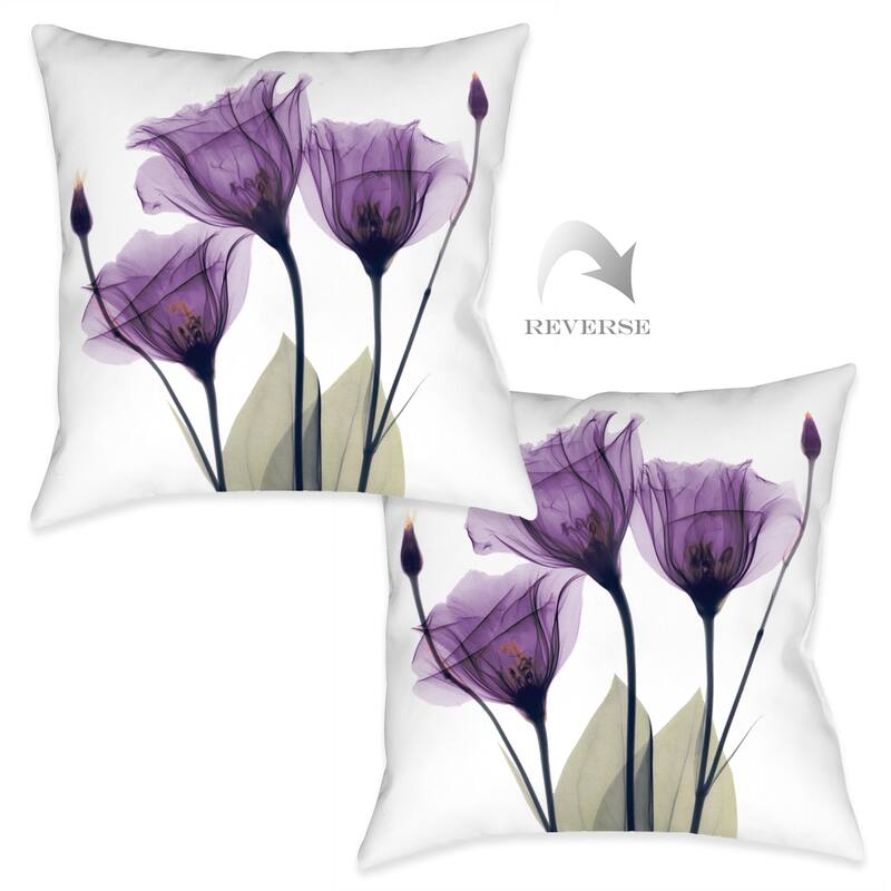 Laural Home Gentian Hope Outdoor Decorative Pillow