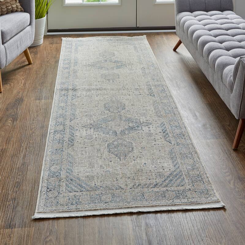 Grand Bazaar Gilford Machine Made Medallion Transitional Area Rug