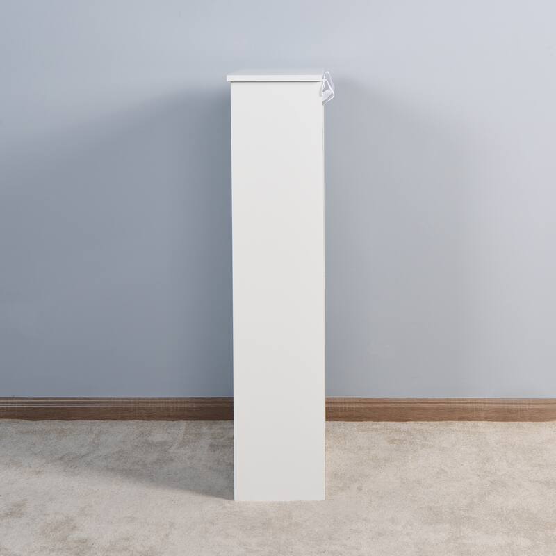 3-flip-door Wooden Shoe Cabinet - 9.45 x 20.94 x 43.11