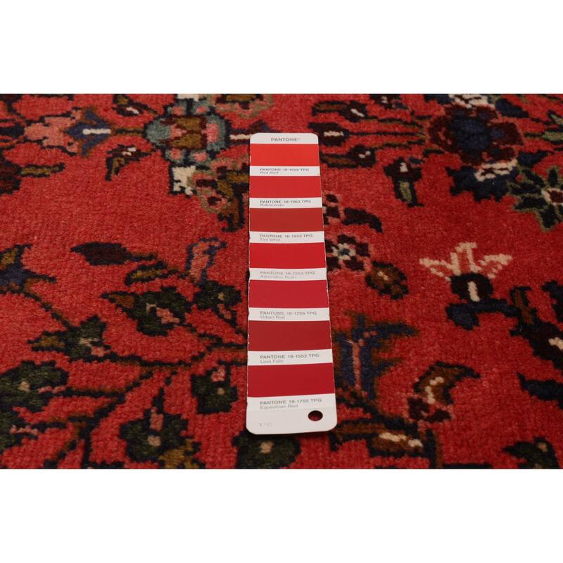 ECARPETGALLERY Hand-knotted Andelz Red Wool Rug - 3'7 x 10'5