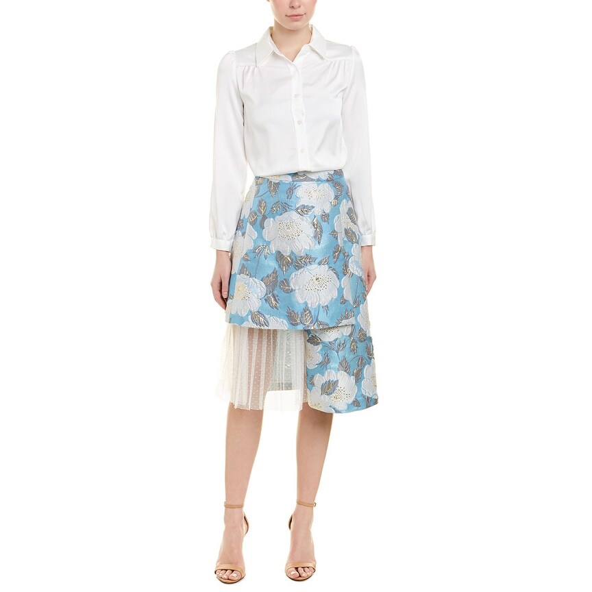 white 2pc skirt set
