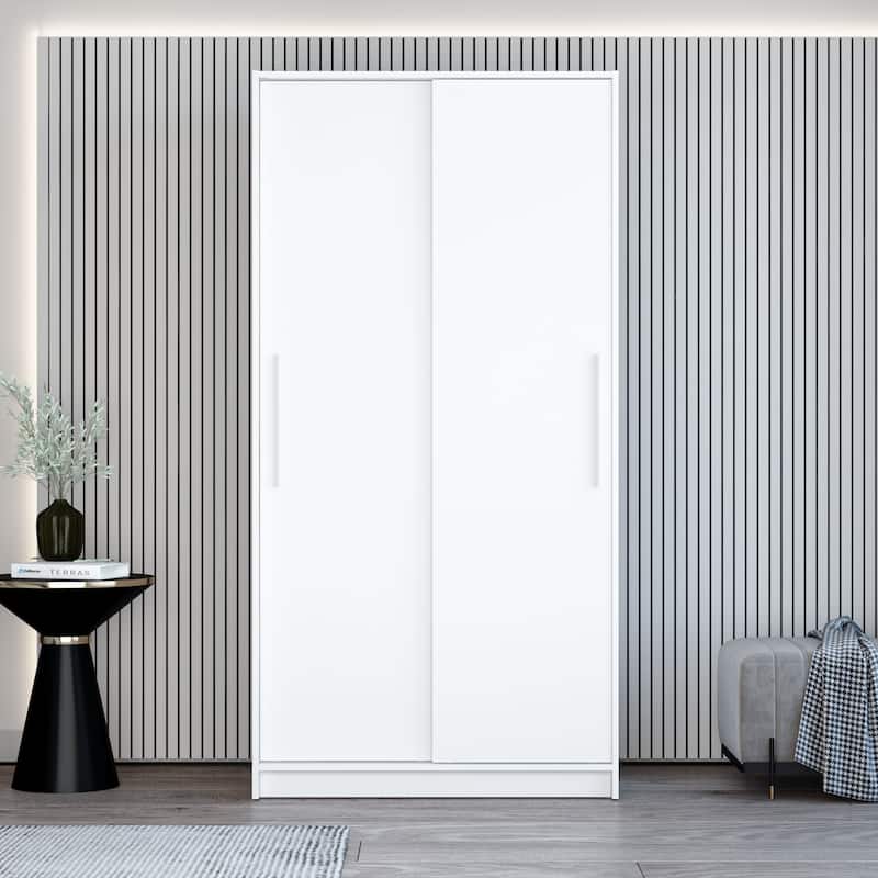 Polifurniture Denmark Wardrobe with 2 Sliding Doors