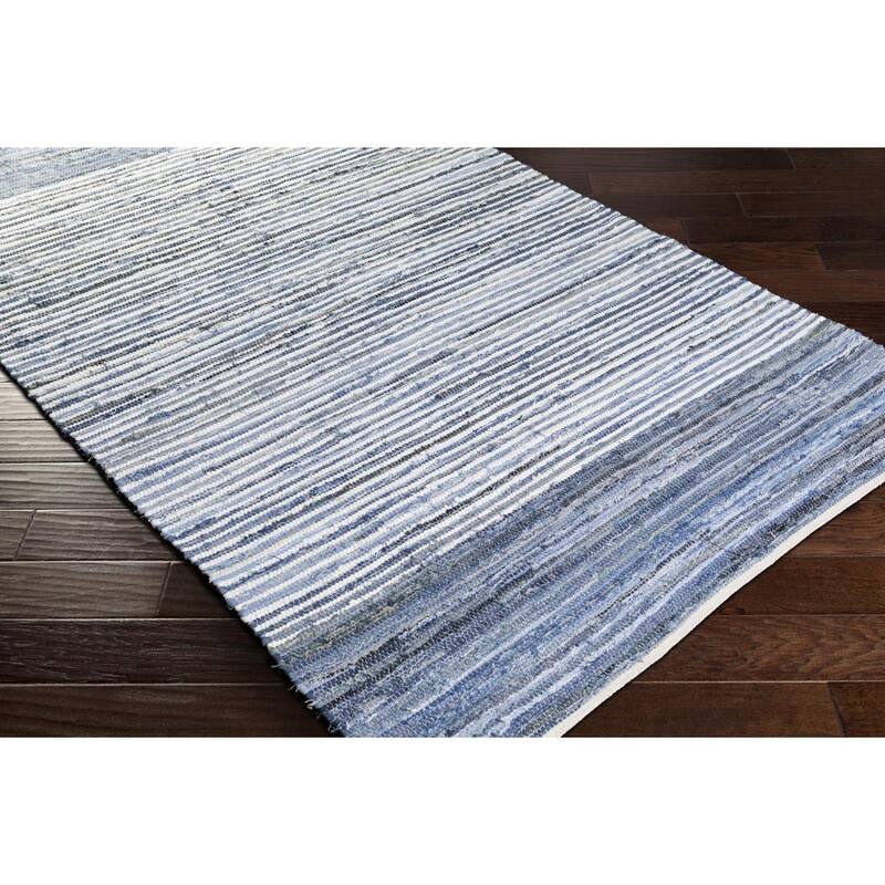 Livabliss Casual Denim Abstract Area Rug