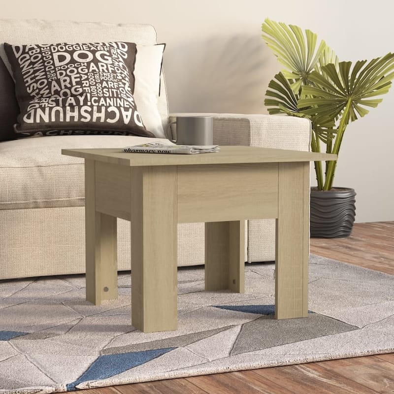 vidaXL Coffee Table End Table Sofa Table Living Room Furniture Engineered Wood - Sonoma oak
