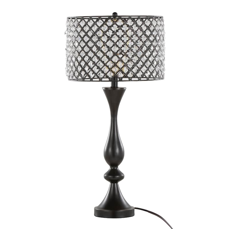 Silver Orchid Priya 27" Metal Table Lamp