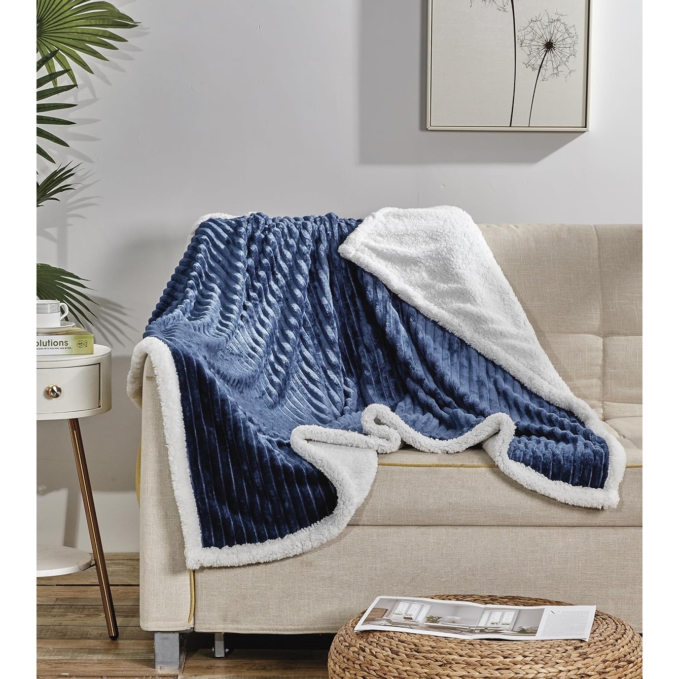 Corduroy hotsell sherpa blanket