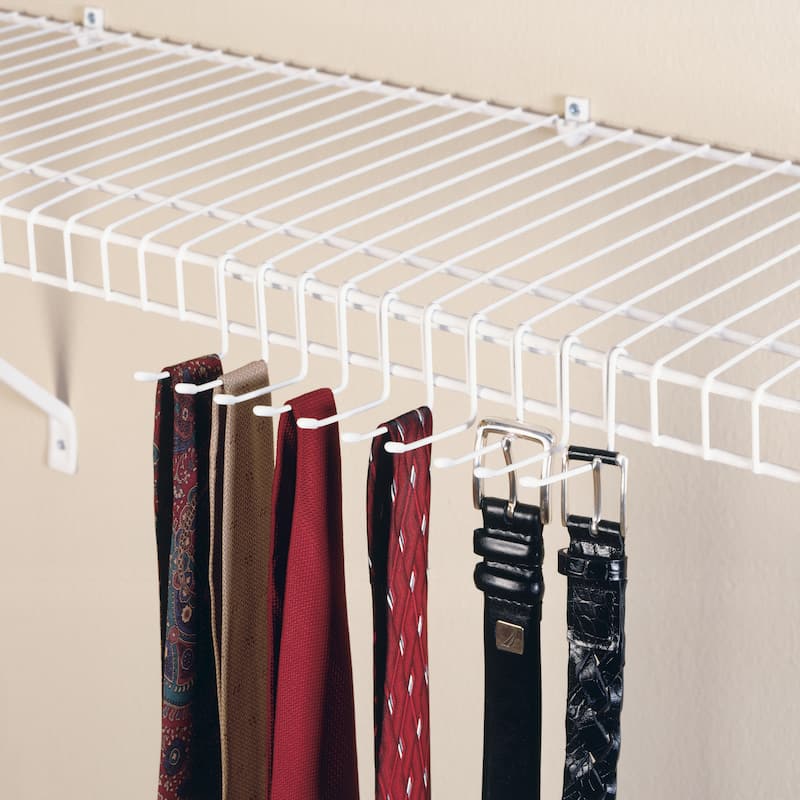 ClosetMaid 10-Hook Tie & Belt Rack Wire Shelving Accessory