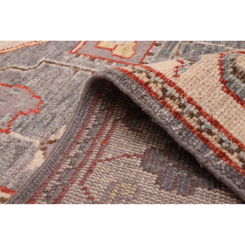 ECARPETGALLERY Hand-knotted Jules Serapi Grey Wool Rug - 8'2 x 10'0