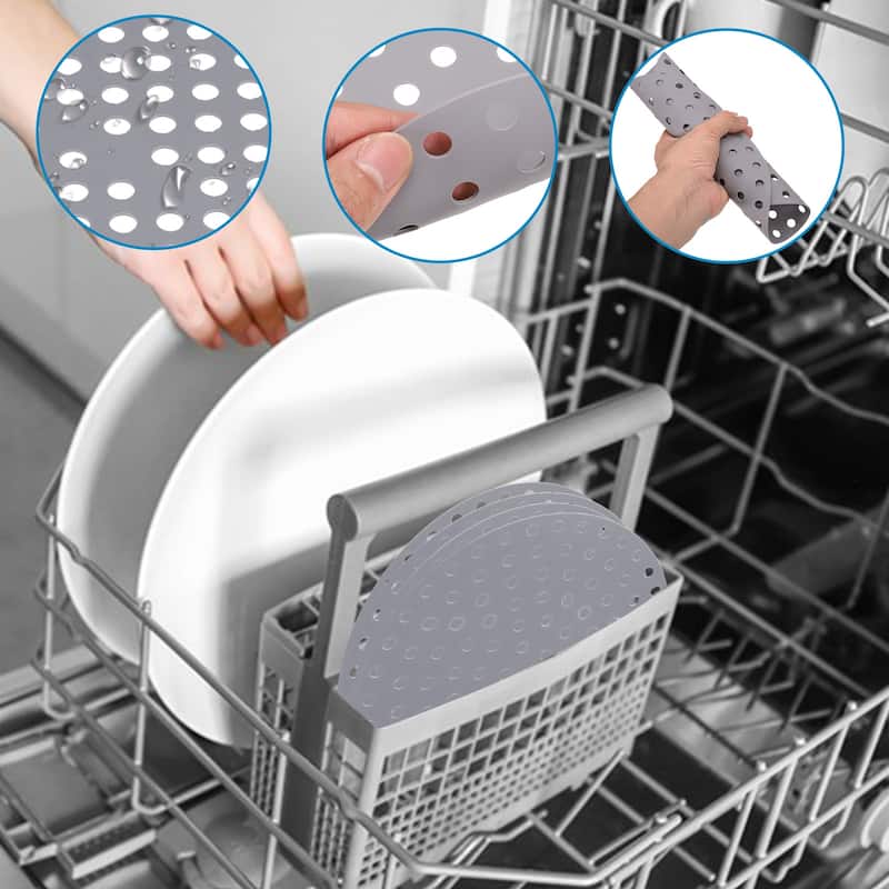 4 Pcs Reusable Silicone Air Fryer Liners Mat, Round