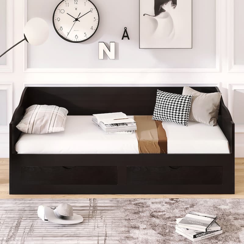 Twin Daybed with Trundle & Storage Drawers Bed Bath & Beyond 38245844