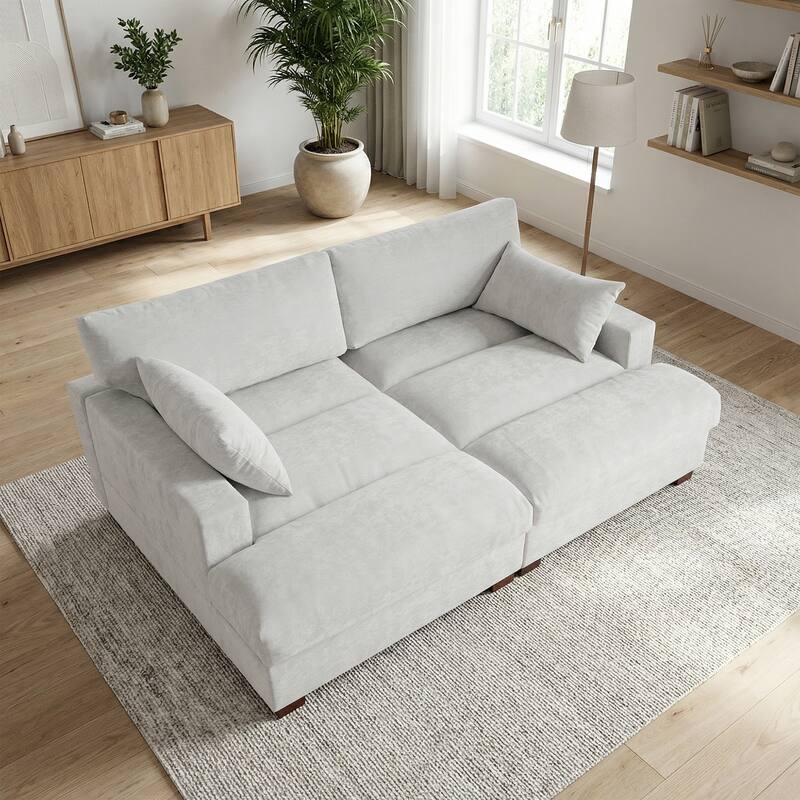 Modern Modular Sectional Sofa Chaise Couch Bed