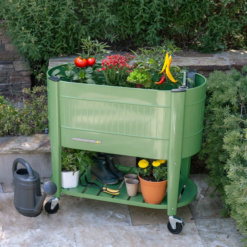 Permasteel Raised Garden Bed with Legs with EnGrow™ TrueSoil™ Technology