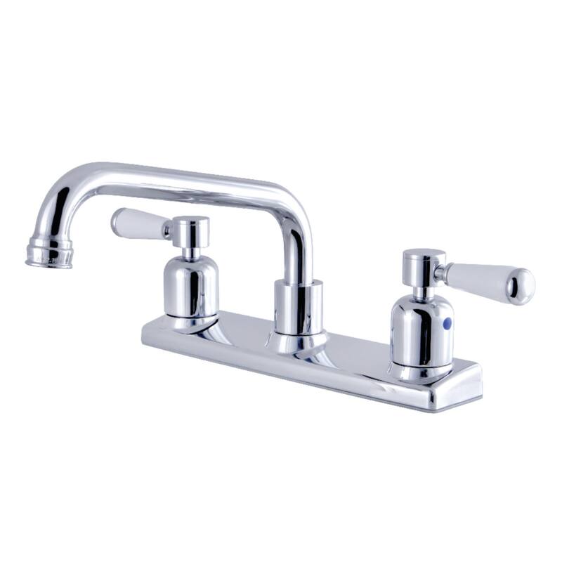 Kingston Brass Paris 1.8 GPM Widespread Kitchen Faucet - Polished Chrome