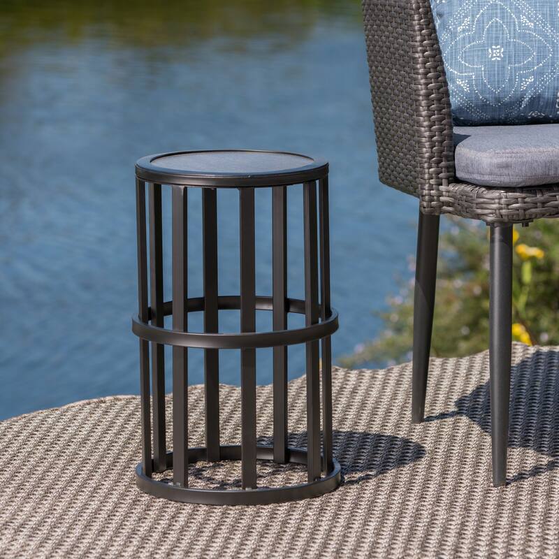 Lightweight Patio Table with Powder Coated Iron Frame