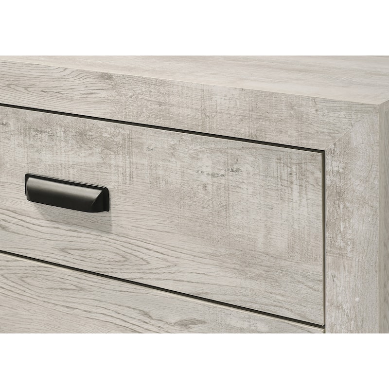 1pc Transitional 2-Drawer Nightstand