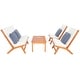 preview thumbnail 25 of 75, SAFAVIEH Outdoor Chaston 4-Piece Conversation Patio Set with Accent Pillows