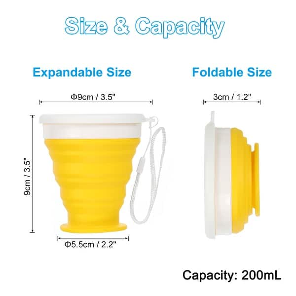 2pcs Collapsible Water Bottle, 200mL Travel Folding Cup - On Sale - Bed  Bath & Beyond - 38236128