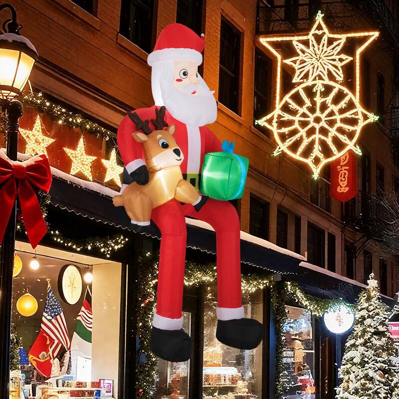 9.5 FT Christmas Inflatable Santa Outdoor Blow up Decoration