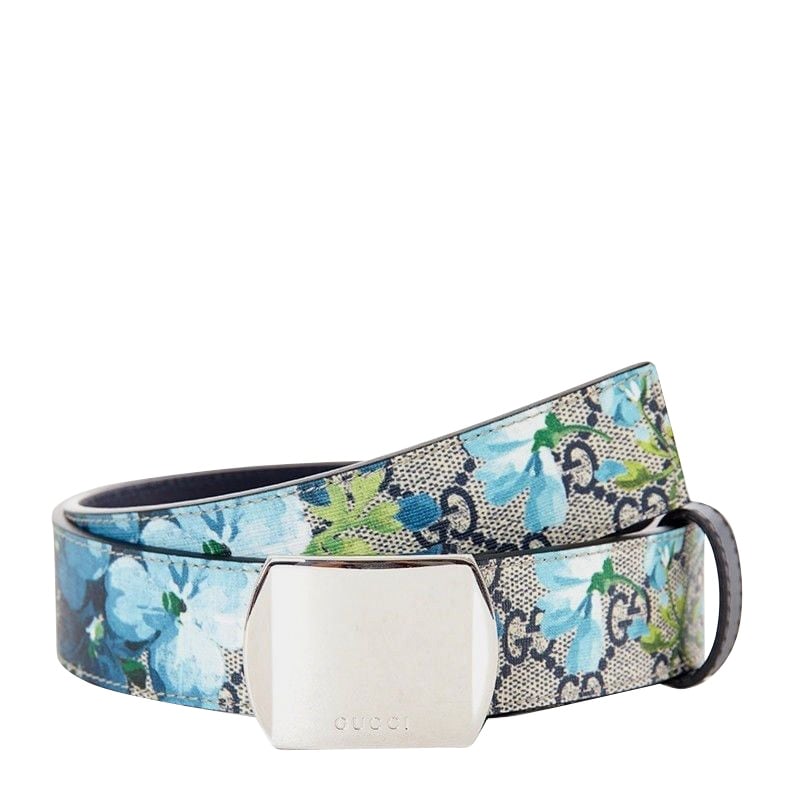 gucci floral print belt