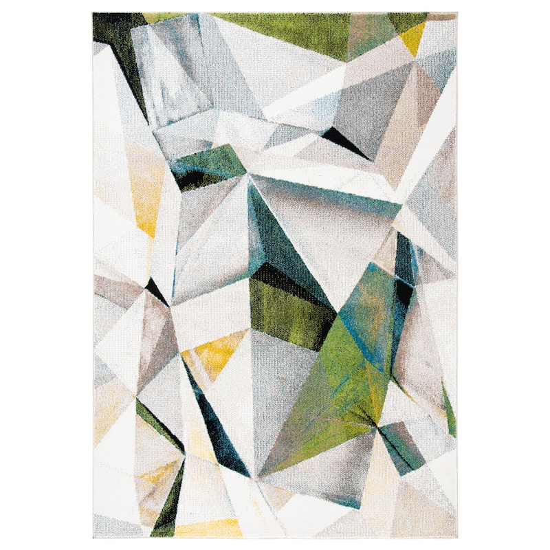 SAFAVIEH Hudson Shag Estella Diamond Trellis 2-inch Thick Rug