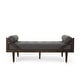 preview thumbnail 8 of 18, Rayle Tufted Chaise Lounge with Pillows by Christopher Knight Home - 65.00" W x 27.75" D x 23.75" H Charcoal + Dark Brown