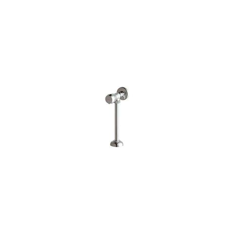 Chicago Faucets Angle Urinal Valve with Push Button Handle, Loose Wall - Chrome