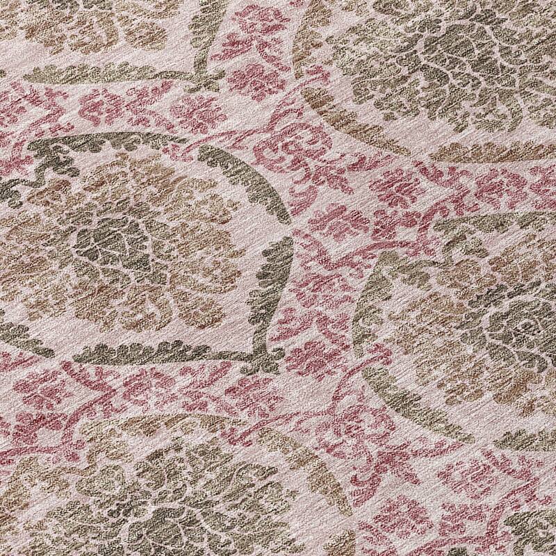HomeRoots Medallion Transitional Rectangle Outdoor Rug